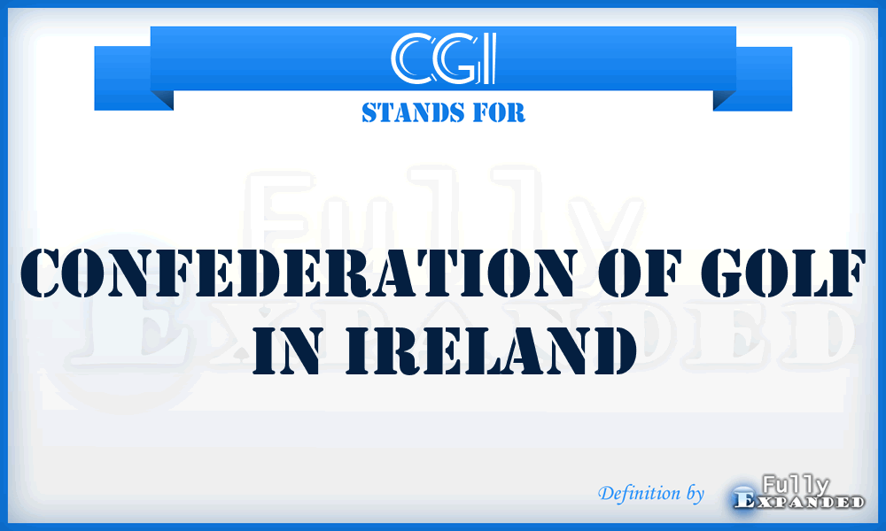 CGI - Confederation of Golf in Ireland