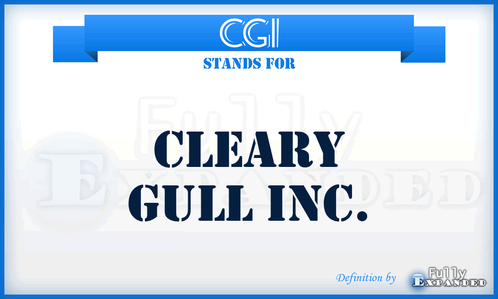 CGI - Cleary Gull Inc.