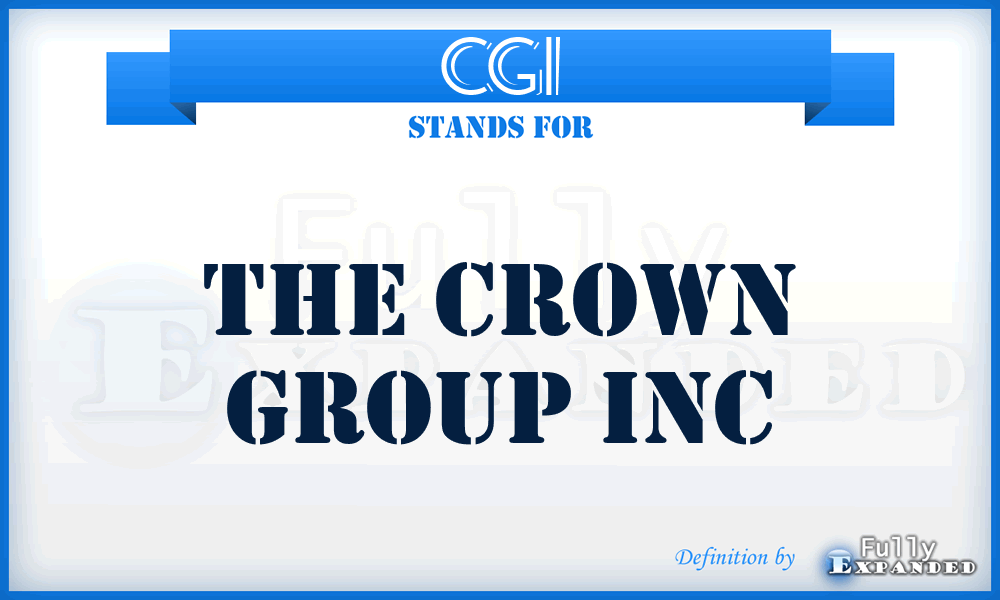 CGI - The Crown Group Inc