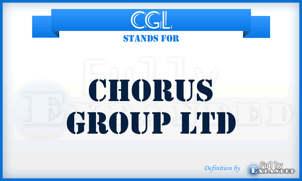 CGL - Chorus Group Ltd