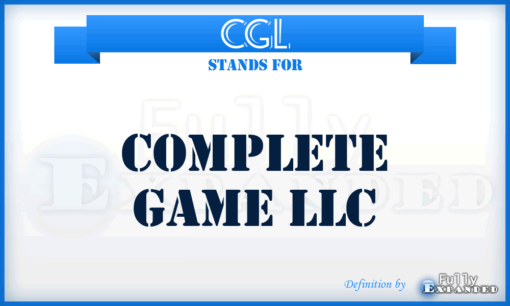 CGL - Complete Game LLC