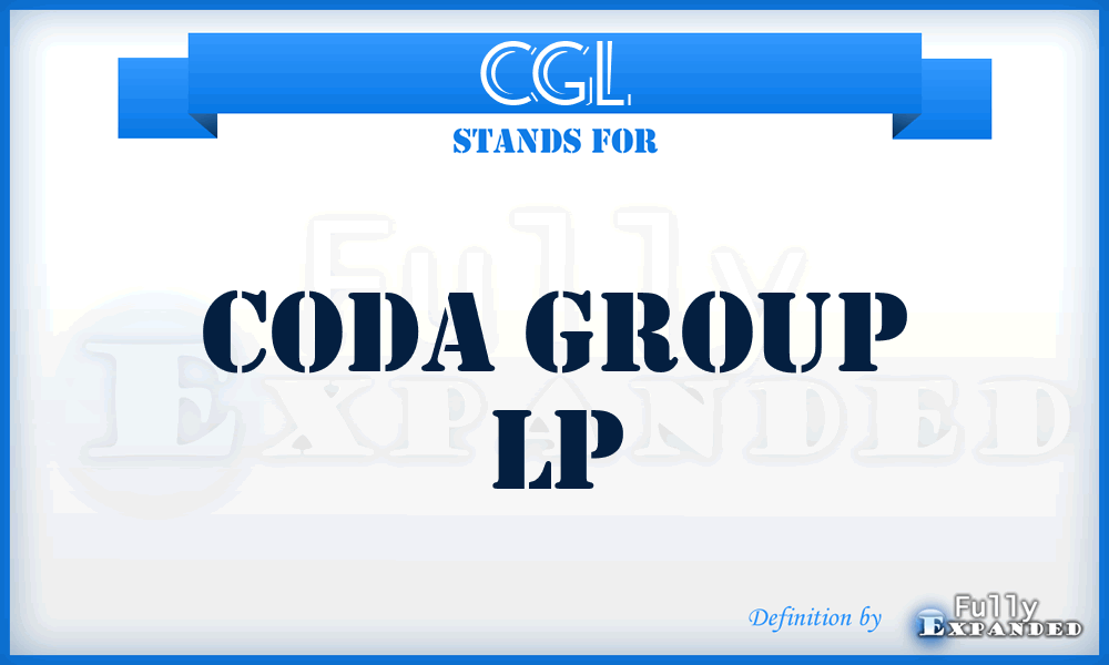 CGL - Coda Group Lp