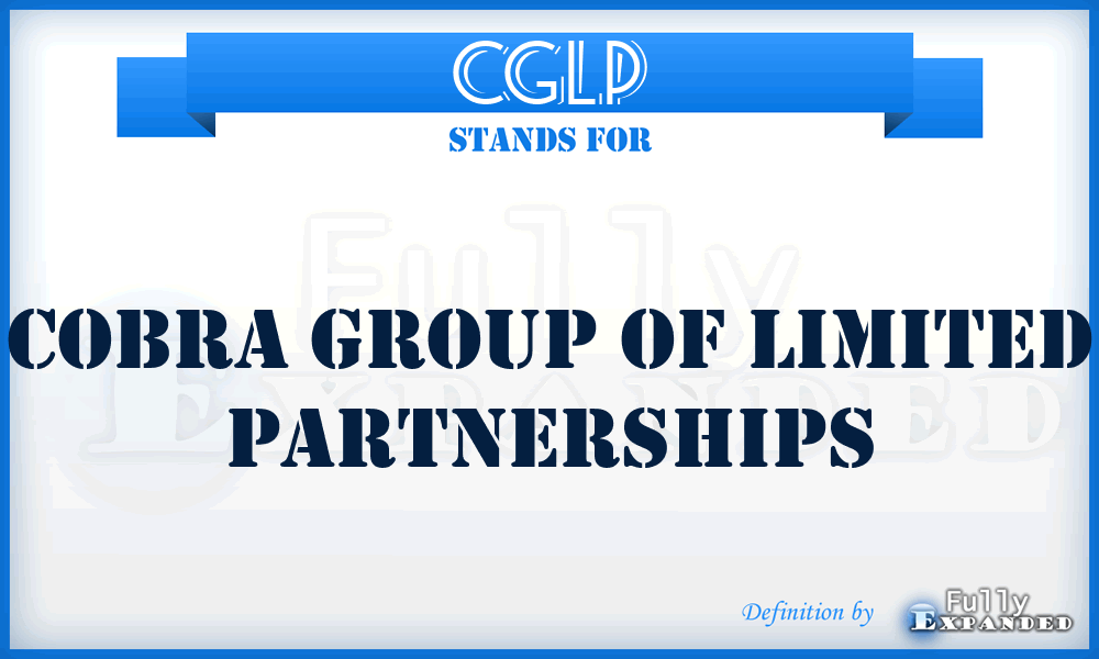 CGLP - Cobra Group of Limited Partnerships