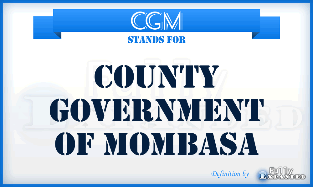 CGM - County Government of Mombasa