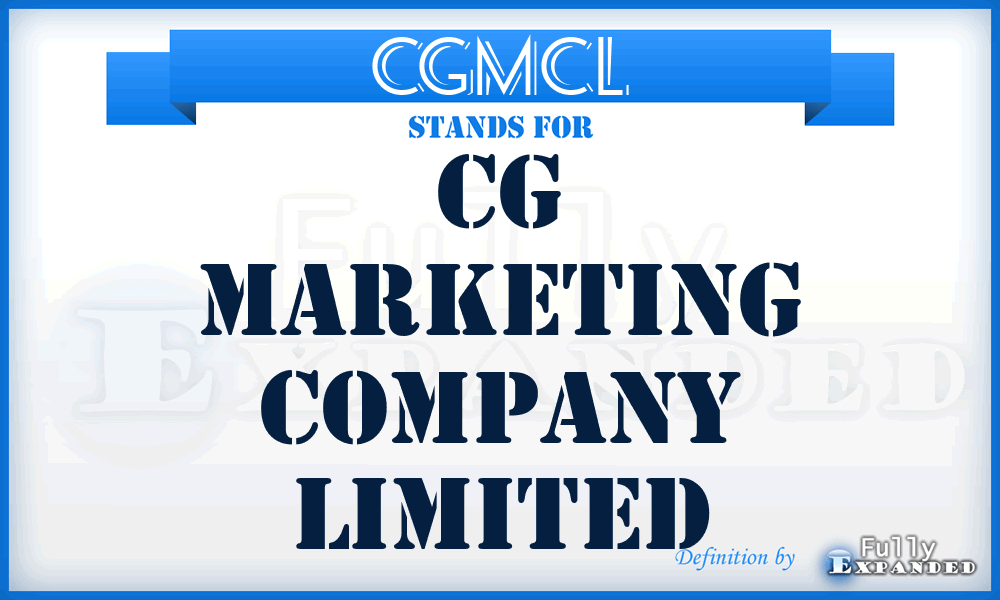 CGMCL - CG Marketing Company Limited