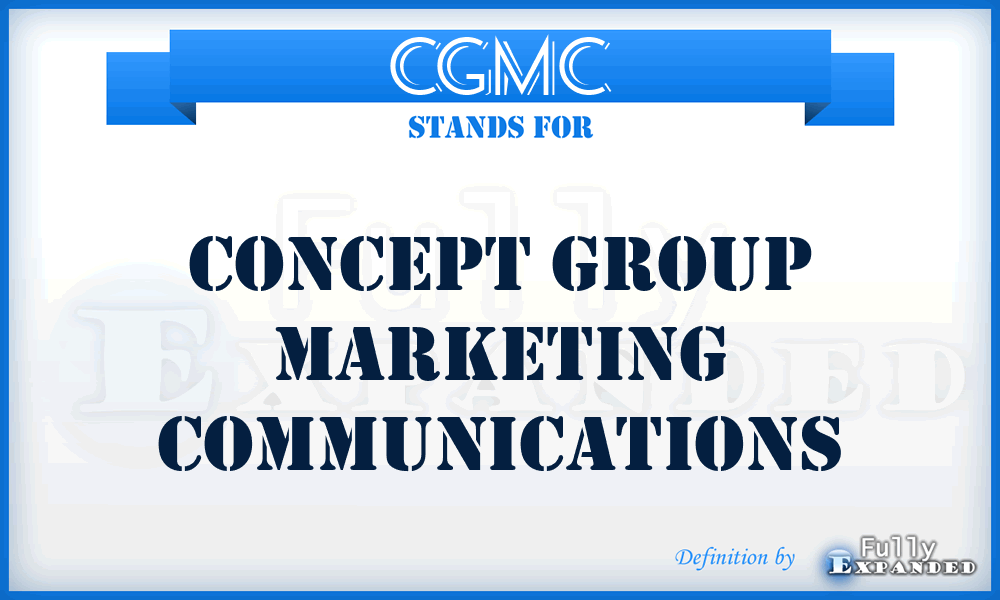 CGMC - Concept Group Marketing Communications