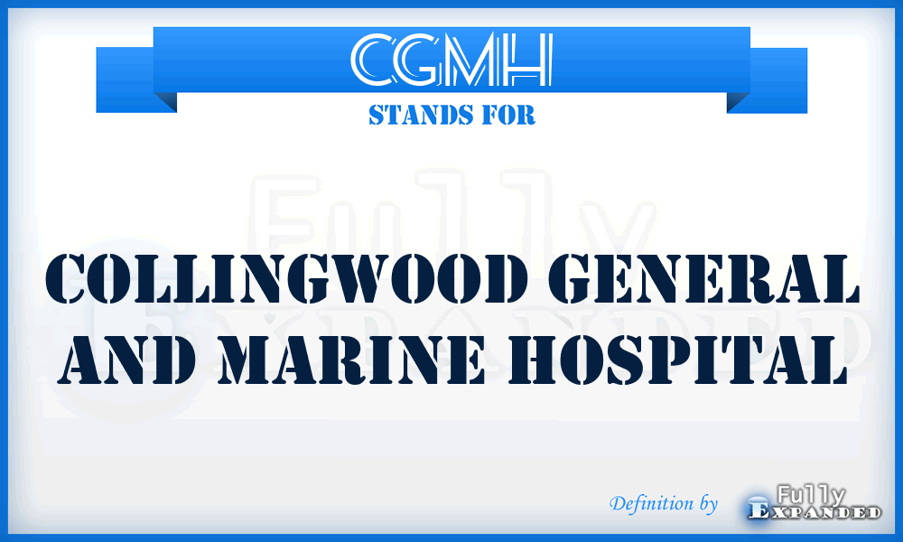 CGMH - Collingwood General and Marine Hospital