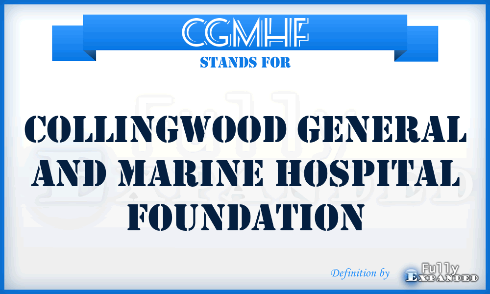 CGMHF - Collingwood General and Marine Hospital Foundation