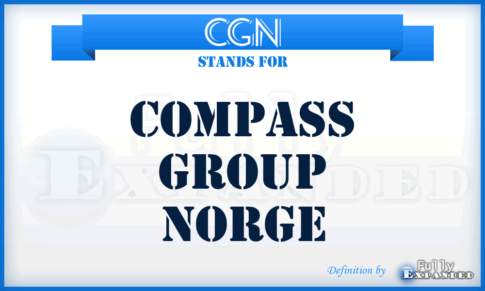 CGN - Compass Group Norge