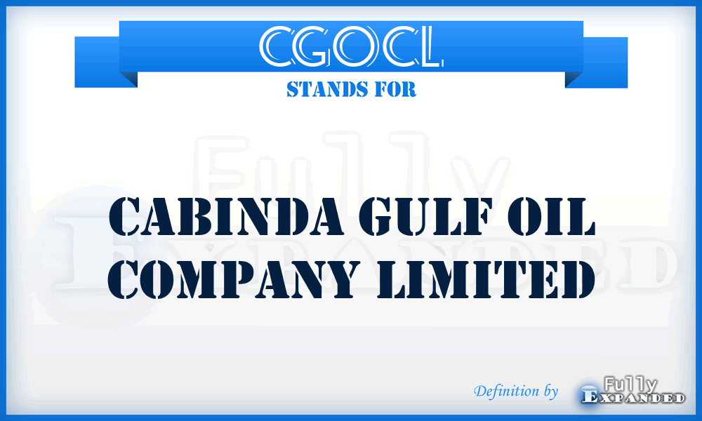 CGOCL - Cabinda Gulf Oil Company Limited