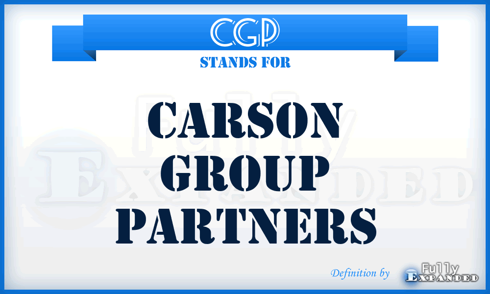 CGP - Carson Group Partners