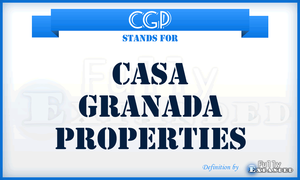 CGP - Casa Granada Properties