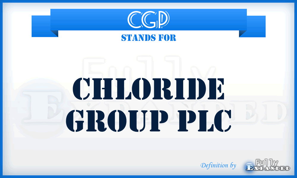 CGP - Chloride Group PLC