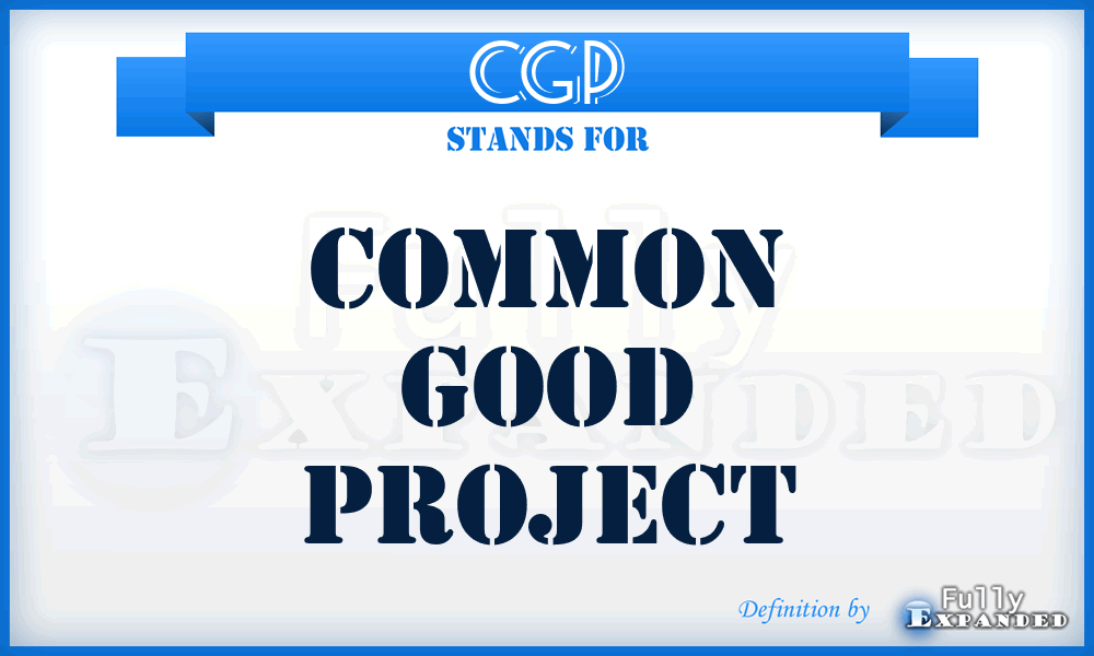 CGP - Common Good Project