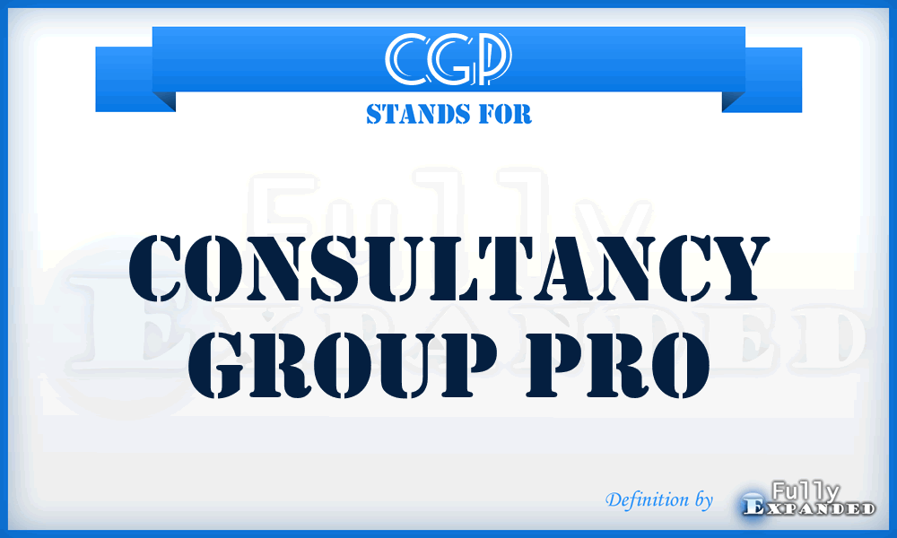 CGP - Consultancy Group Pro