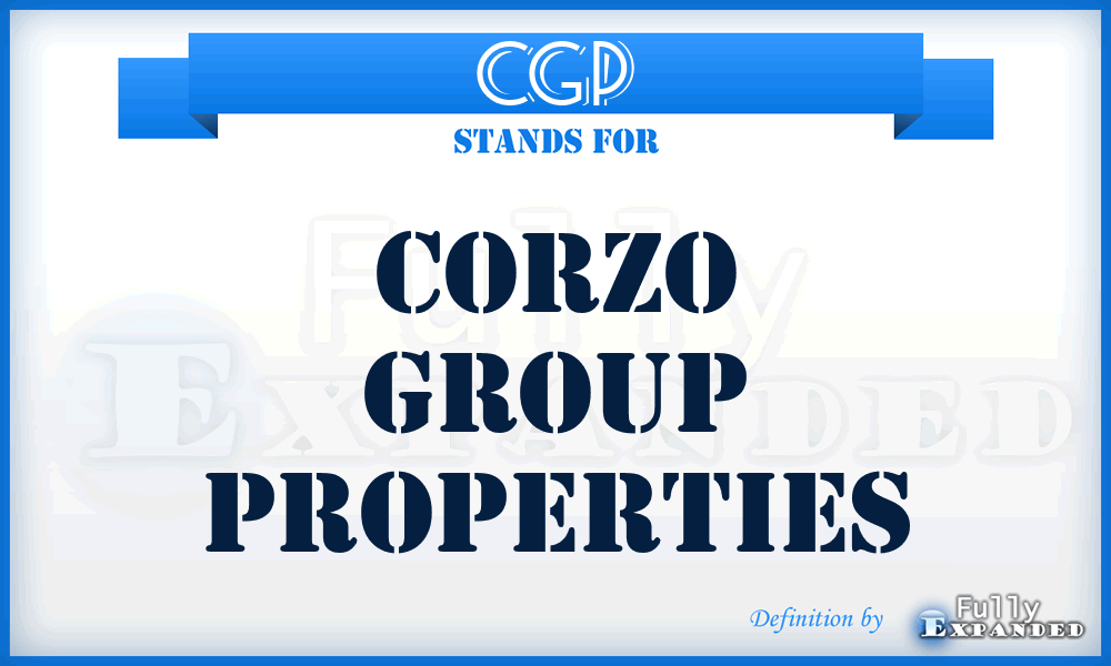 CGP - Corzo Group Properties