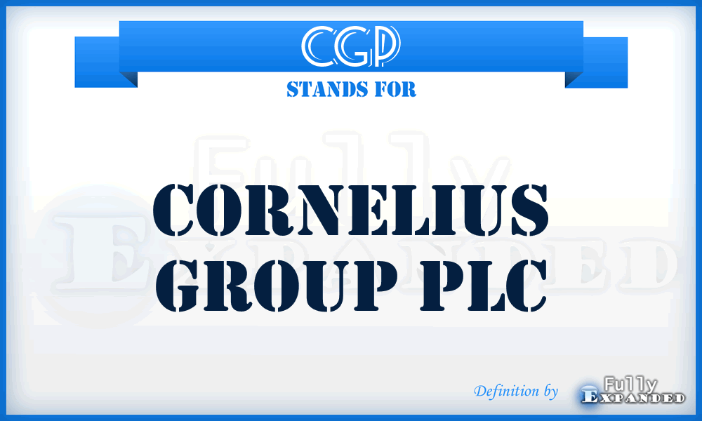 CGP - Cornelius Group PLC