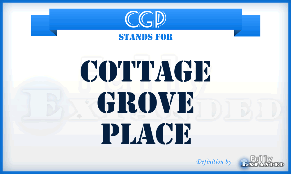 CGP - Cottage Grove Place