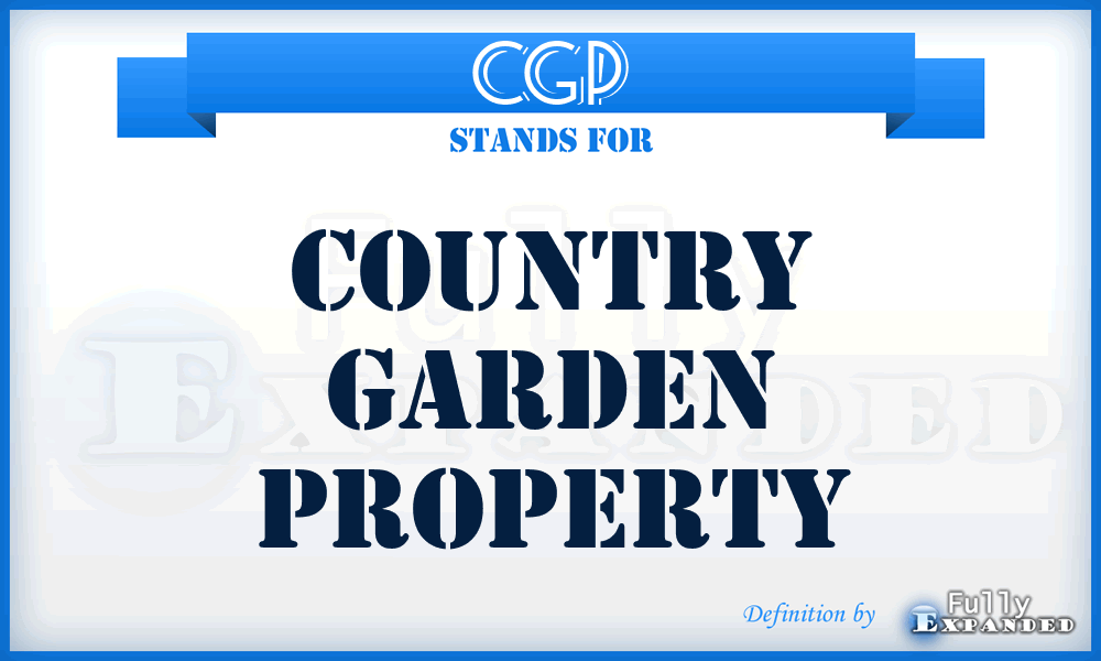 CGP - Country Garden Property