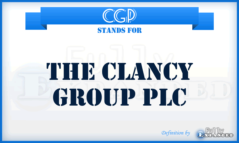 CGP - The Clancy Group PLC
