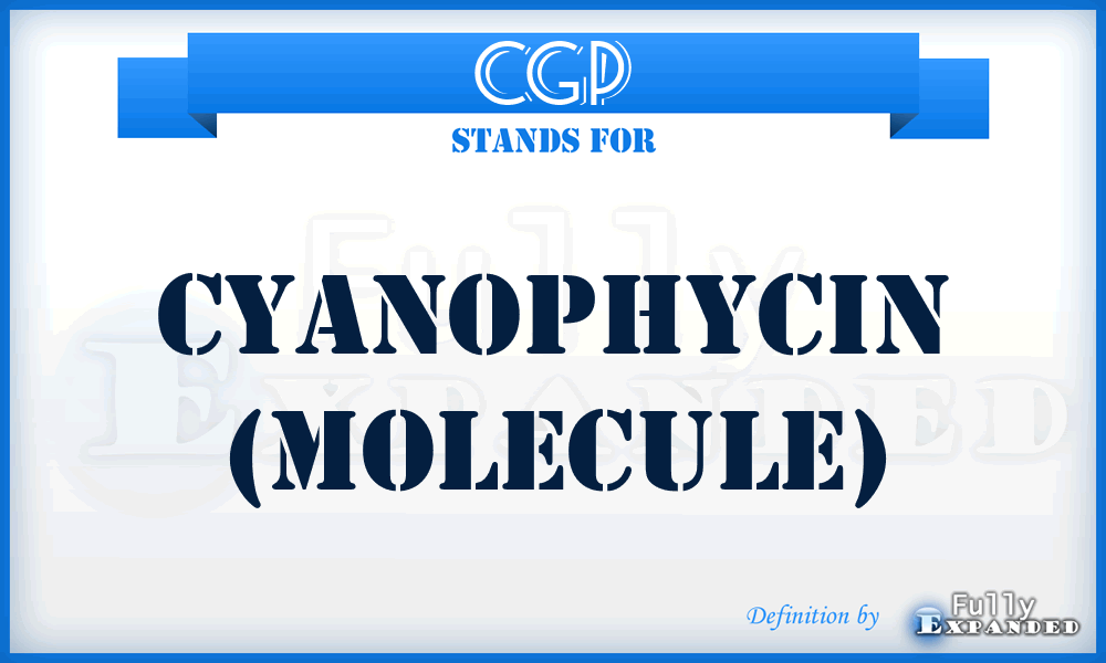 CGP - cyanophycin (molecule)