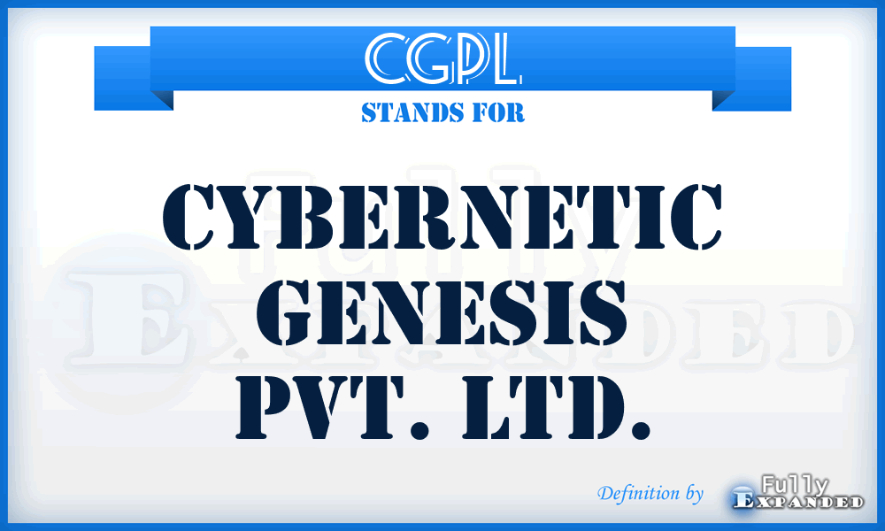 CGPL - Cybernetic Genesis Pvt. Ltd.