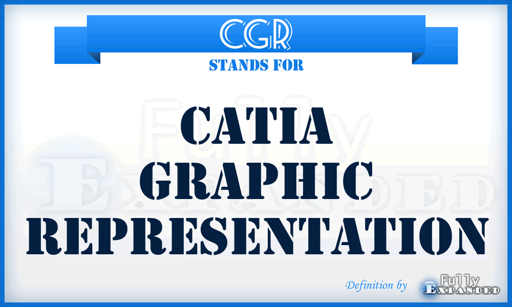 CGR - CATIA Graphic Representation