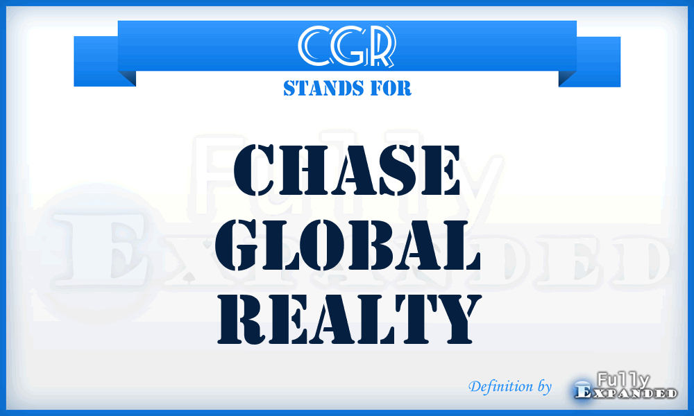 CGR - Chase Global Realty