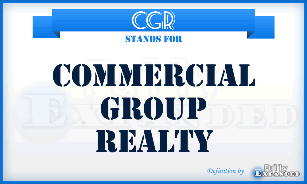 CGR - Commercial Group Realty