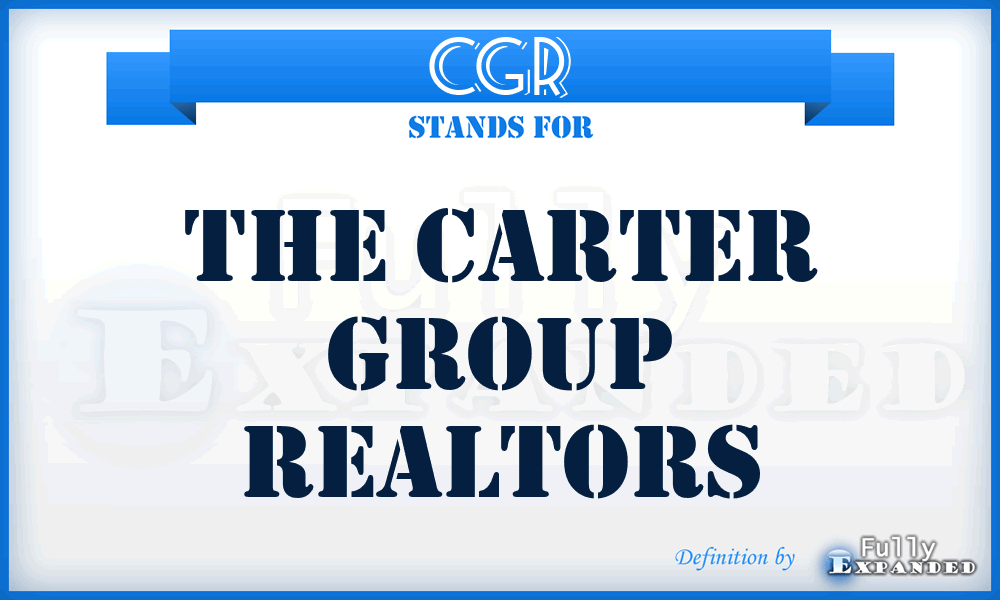 CGR - The Carter Group Realtors