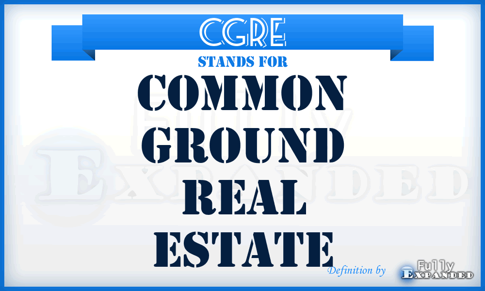 CGRE - Common Ground Real Estate