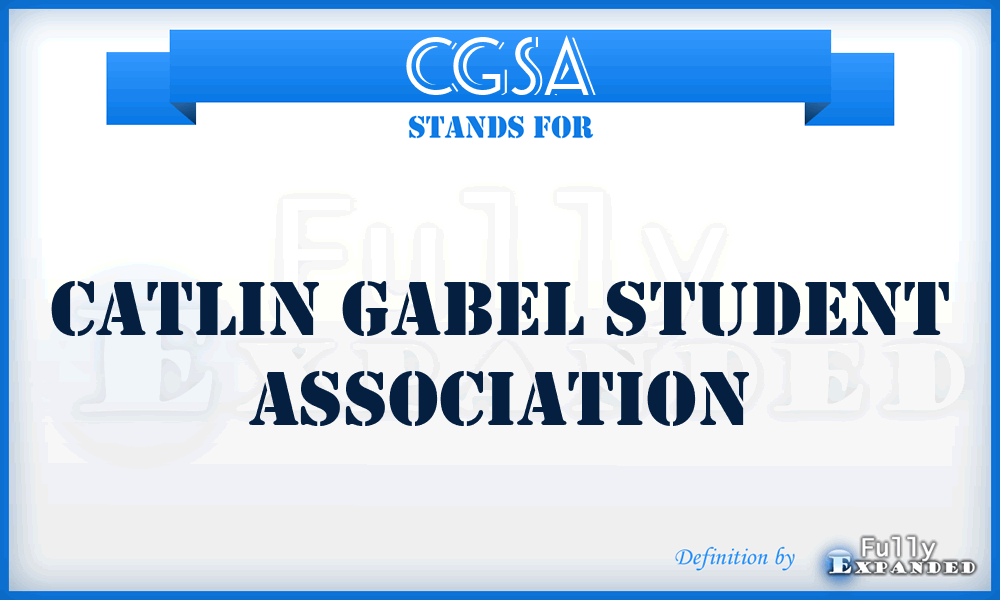 CGSA - Catlin Gabel Student Association