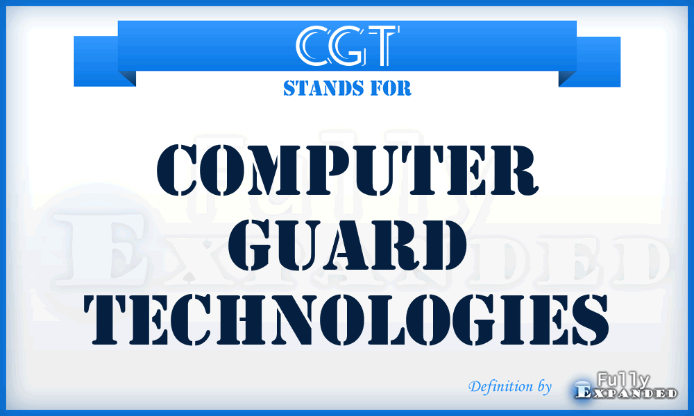 CGT - Computer Guard Technologies