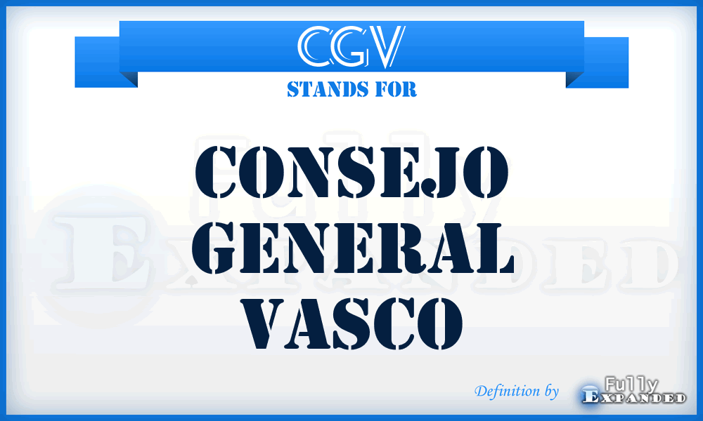CGV - Consejo General Vasco