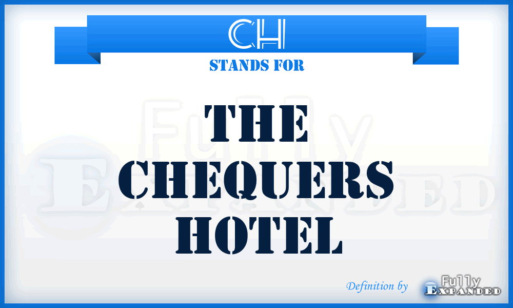 CH - The Chequers Hotel