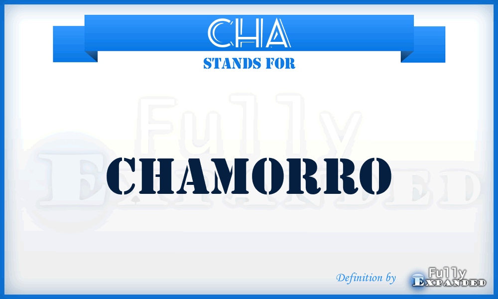 CHA - Chamorro