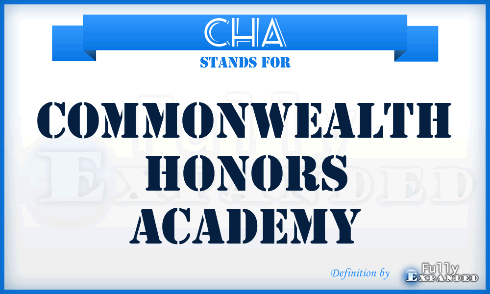 CHA - Commonwealth Honors Academy