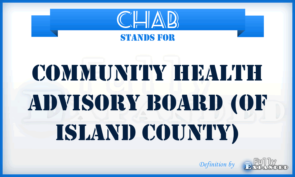 CHAB - Community Health Advisory Board (of Island County)