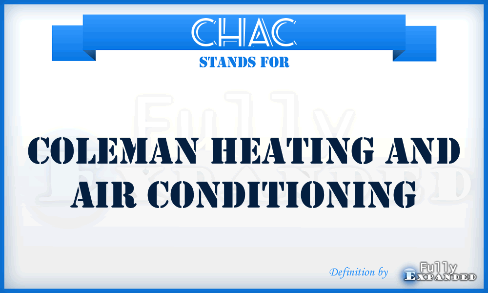 CHAC - Coleman Heating and Air Conditioning