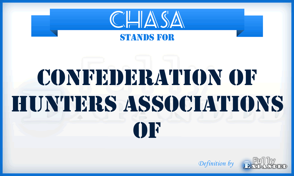 CHASA - Confederation of Hunters Associations of