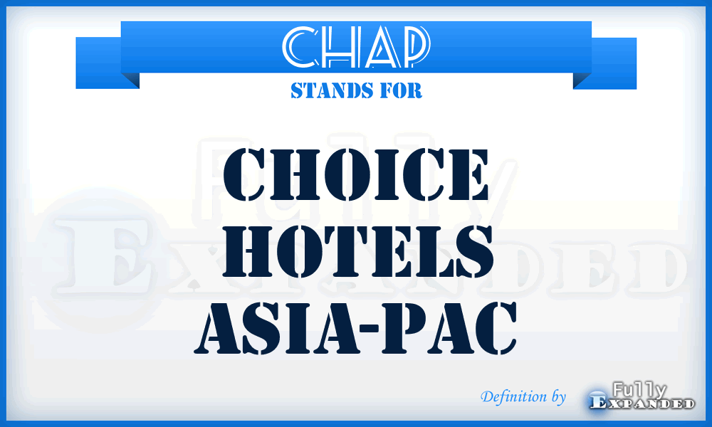 CHAP - Choice Hotels Asia-Pac