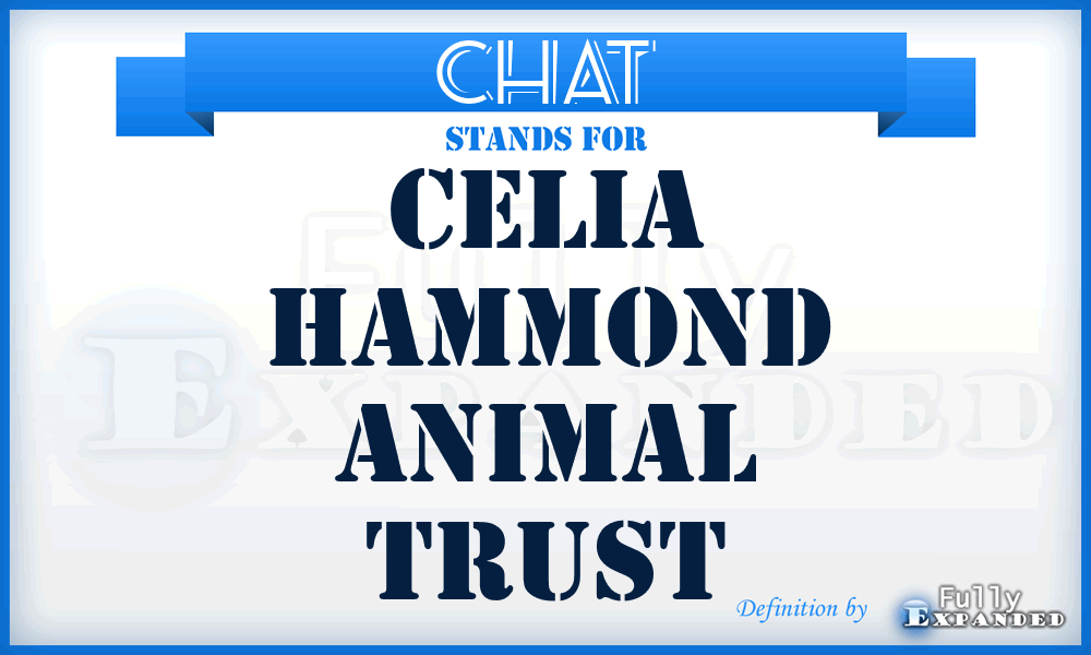 CHAT - Celia Hammond Animal Trust
