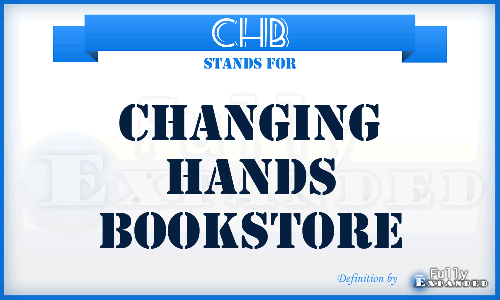 CHB - Changing Hands Bookstore