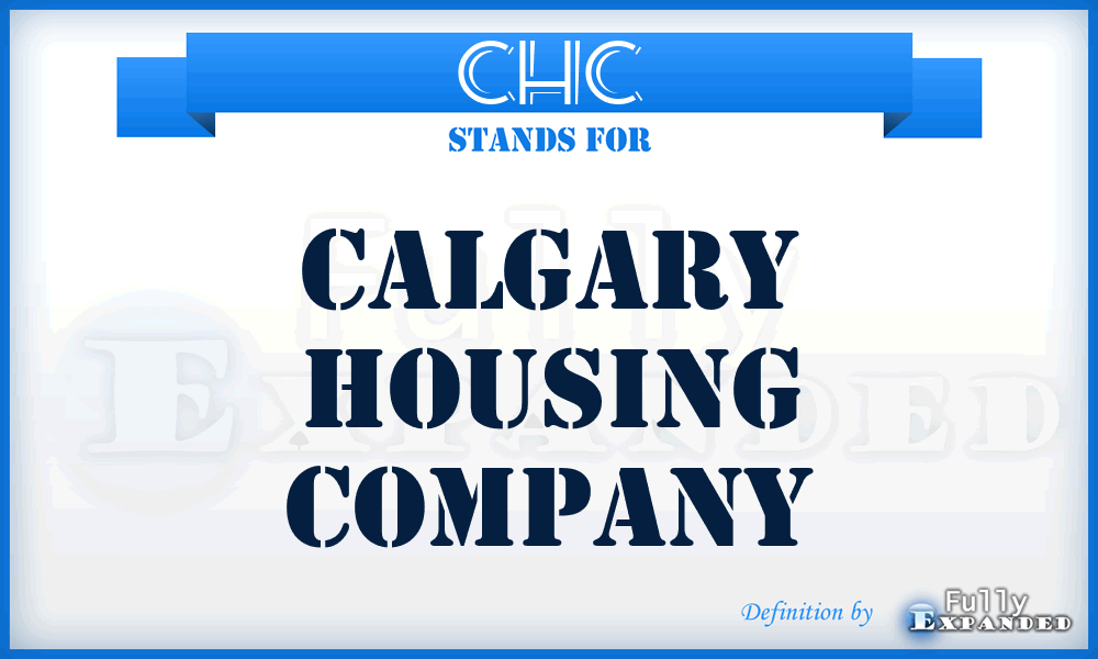 CHC - Calgary Housing Company
