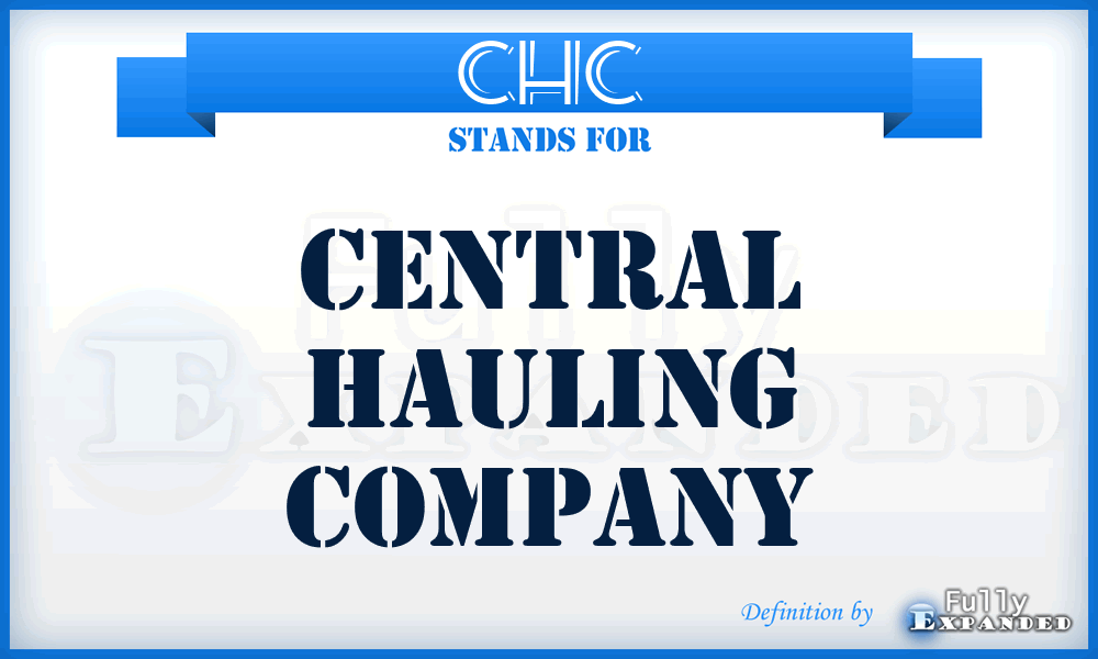 CHC - Central Hauling Company