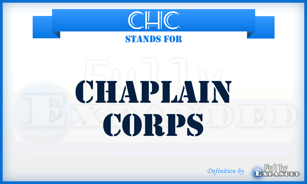 CHC - Chaplain Corps