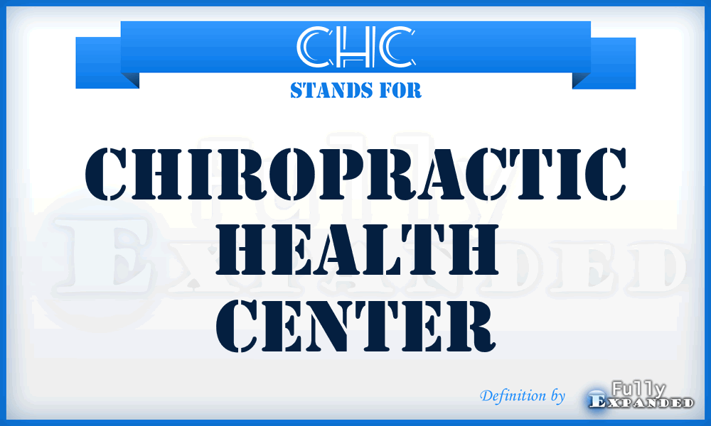 CHC - Chiropractic Health Center