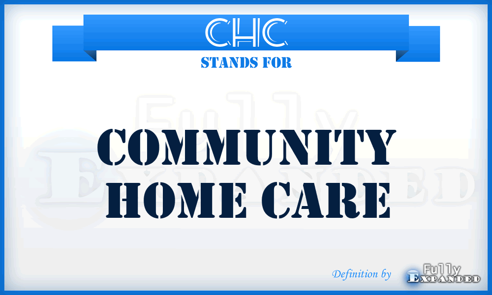 CHC - Community Home Care