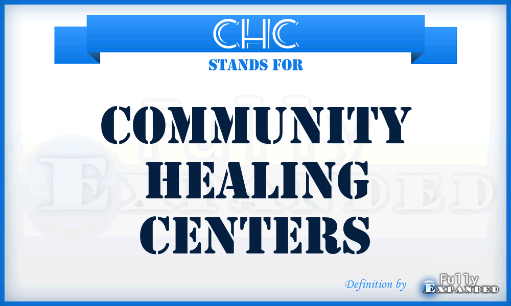 CHC - Community Healing Centers