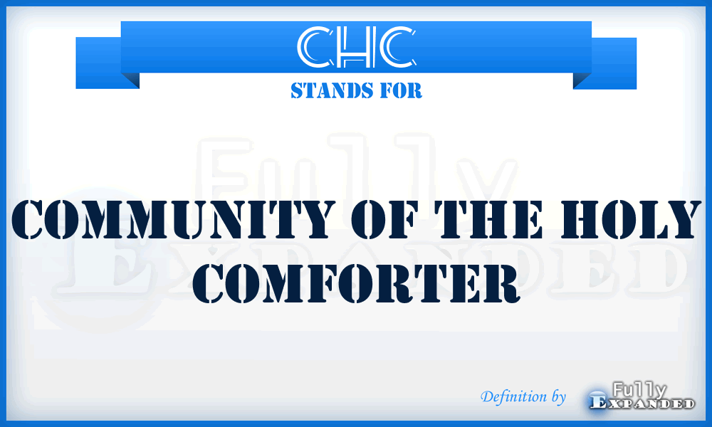 CHC - Community of the Holy Comforter